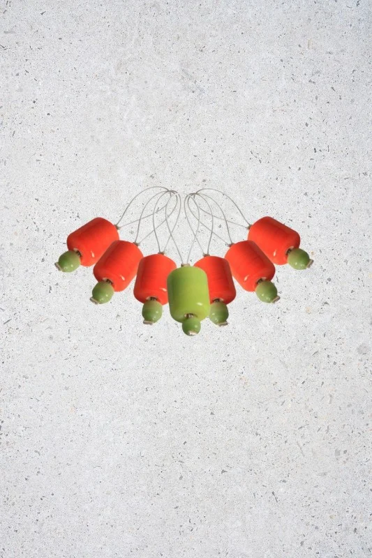 Zooni stitch marker orange lily Sänkt pris