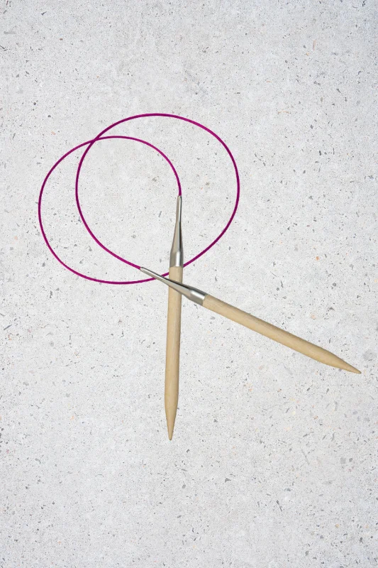 Rundstickor Basix birch 80cm Extra rabatt
