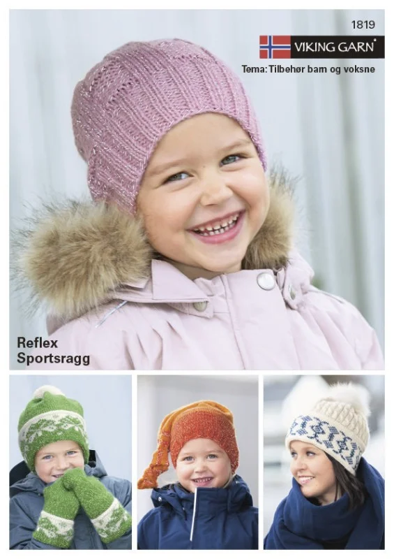 Mösskatalog med mönster i Viking Reflex, 1819 Rabatter