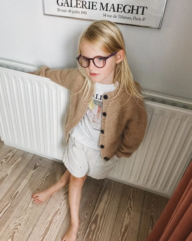 Begränsat erbjudande Novice Cardigan Junior- Chunky Edition i Tynn Silk Mohair och KOS