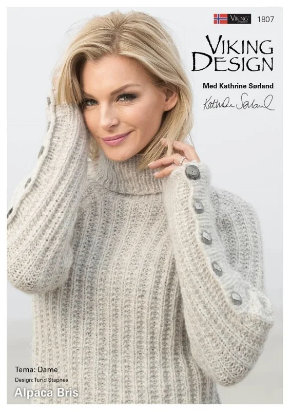 Stickmönsterkatalog till Alpaca Bris från Viking Garn Fynd