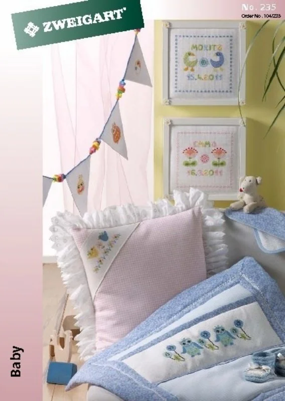Erbjudande Broderimönster designhäfte med baby mönster
