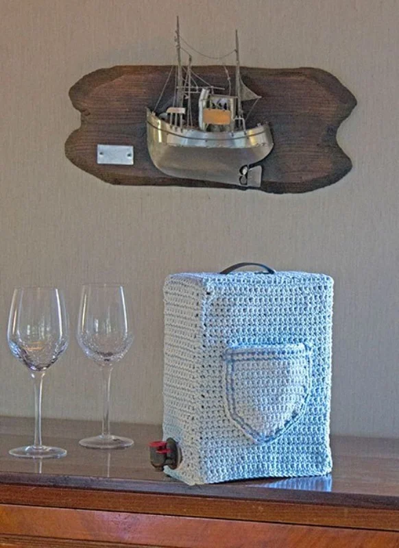 Trygg betalning Virkat bag in box fodral i Recycled Cotton