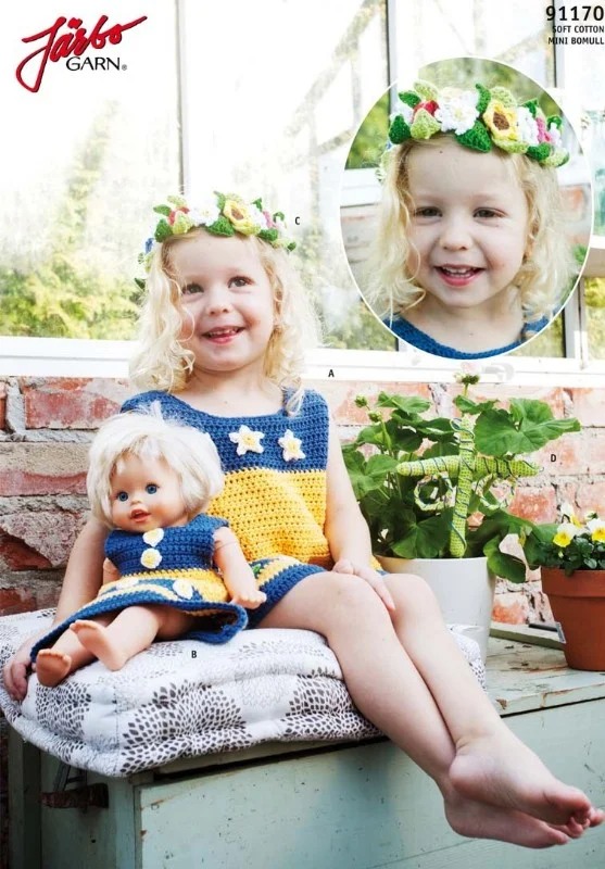 Virkmönster till midsommartjejen i Soft Cotton Expressleverans
