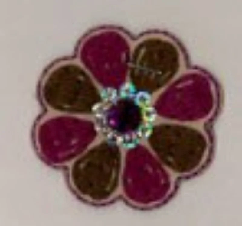 Trygg betalning Lila/brun blomma
