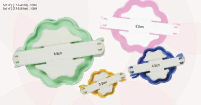 Trygg betalning Pom pom mallar 2pack (3,5cm&4,5cm)