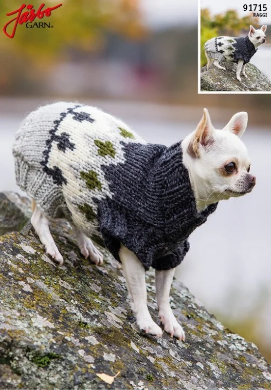 Stickmönster till hundtröja med Nordiskt mönster i Raggi Trygg betalning