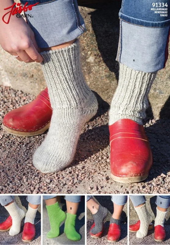 Erbjudande Stickmönster till Raggsockar i Raggi och Mellanraggi