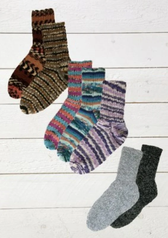 Stickmönster till sockor till hela familjen i Socky Köp nu