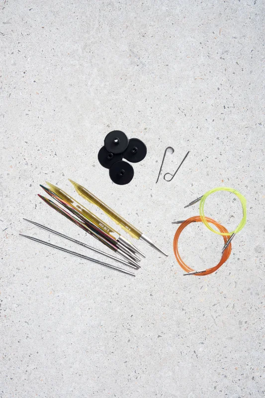 Endast denna vecka KnitPro Comby Starter - Set med ändstickor (3 par, 13 cm)
