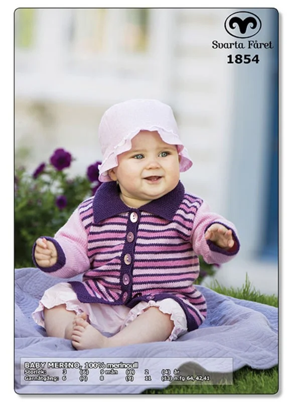 Baby kofta i Baby Merino Rea