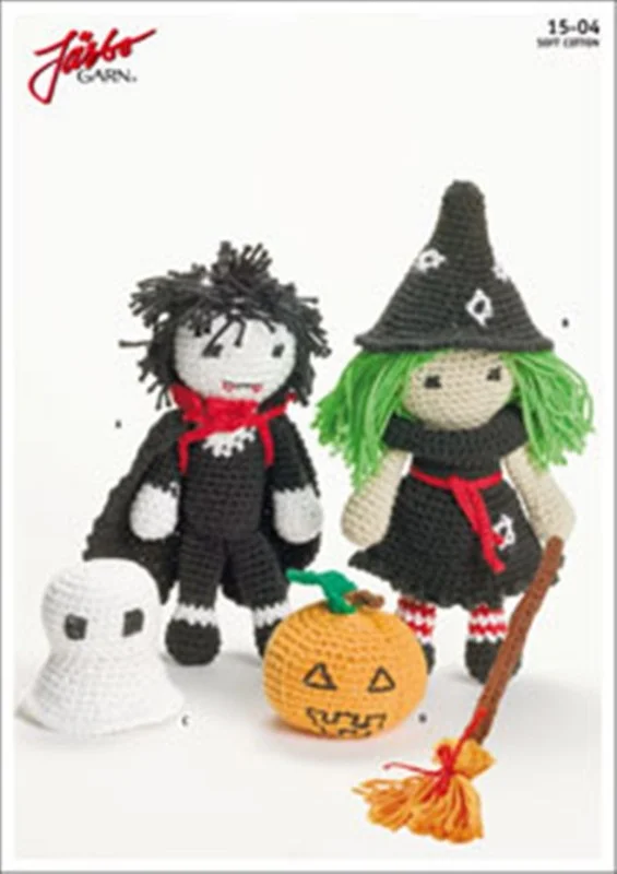 Snabb leverans Haloweendockor, amigurumi i Soft Cotton