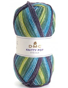 Nedsatt pris Knitty Pop 482 Grön/Lila/Turkos