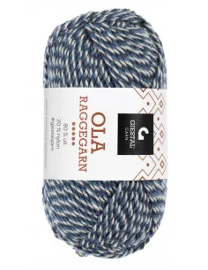 Endast denna vecka Ola Raggegarn 712 Mörkdenim/Denim/Natur Mouliné