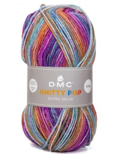 Erbjudande Knitty Pop 477 Aqua/Orange/Lila