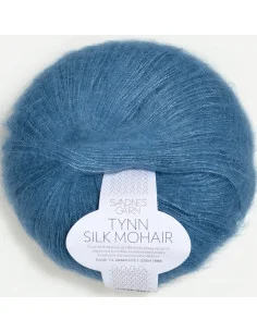 Tynn Silk Mohair 6042 Mörk Himmelsblå Rea