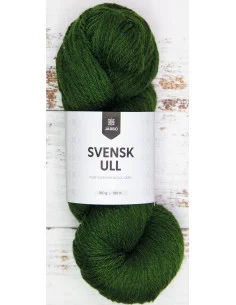 Svensk ull 100g 008 Pine Tree Green Populär