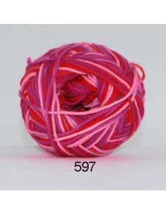 Säker betalning Cotton 8 print 597 Rosa/lila