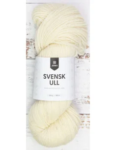 Erbjudande Svensk ull 100g 001 Artic Frost