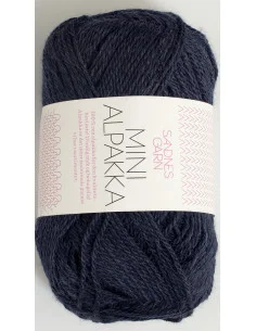 I lager Mini Alpakka 6081 Djupblå