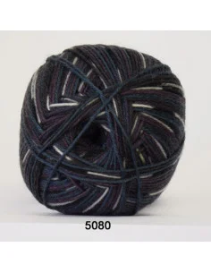 Aloe Sockwool 5080 Lila/Blå/Grå mel Snabb frakt