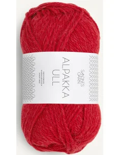 Alpakka Ull 4227 Röd Begränsat antal