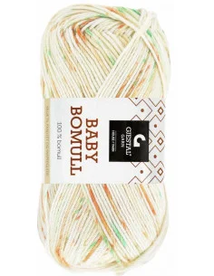 Baby Bomull 523 Grön/orange Print Begränsat antal