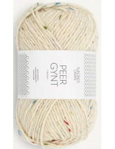 Handla nu Peer Gynt 1044 Natur Tutti Frutti Tweed