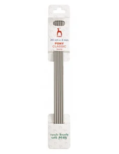 Strumpstickor Pony 20cm 3mm Begränsat antal