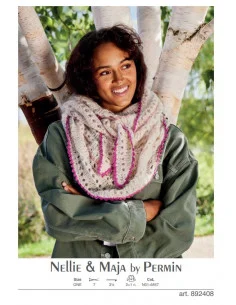 Premium Stickbeskrivning 892408 Sjal Nellie Dam