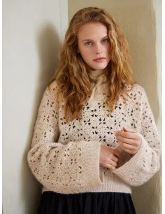 Virkbeskrivning 2403 Fleur Sweater Begränsad tid
