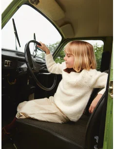 Säker betalning Stickbeskrivning 2506 mod 07 Sweet Pea Sweater junior