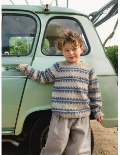 Stickbeskrivning 2506 mod 2 Ridge Sweater junior Populär