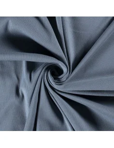 Rabatt Tyg Ribbad Jersey Indigo