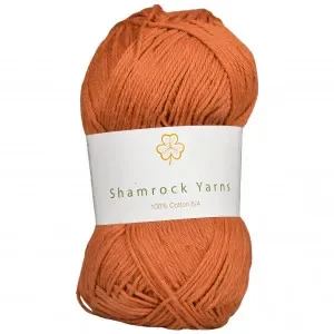 Endast denna vecka Shamrock Yarns 100% Bomull Garn 07 Matt Ljus Brun