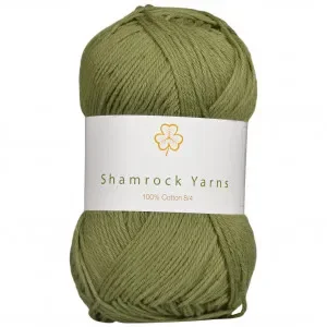 Shamrock Yarns 100% Bomull Garn 14 Dov Armygrön Extra rabatt