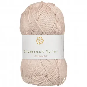 Shamrock Yarns 100% Bomull Garn 04 Sand Snabb leverans