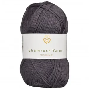Begränsad tid Shamrock Yarns 100% Bomull Garn 06 Mörk Koksgrå