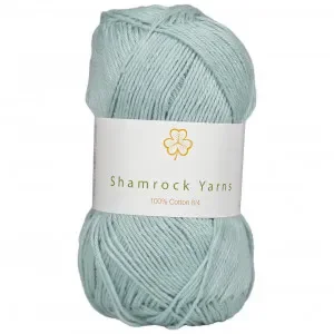Shamrock Yarns 100% Bomull Garn 17 Matt Ljus Mint Begränsad tid