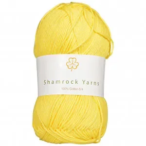 Shamrock Yarns 100% Bomull Garn 26 Gul Säker betalning