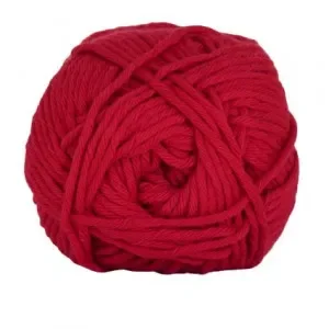 Snabb frakt Hjertegarn Cotton 8/8 Garn 4501 Röd