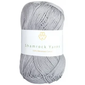 Billig Shamrock Yarns Mercerised Cotton 232 Ljusgrå