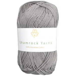 Sista chansen Shamrock Yarns Mercerised Cotton 235 Grå
