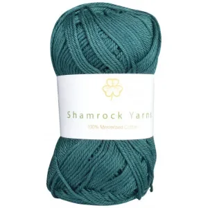 Premium Shamrock Yarns Mercerised Cotton 241 Petrol Grön
