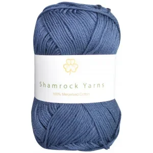 Shamrock Yarns Mercerised Cotton 114 Marinblå Erbjudandepris