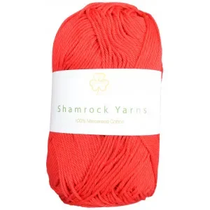 Shamrock Yarns Mercerised Cotton 19 Röd Premium