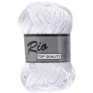 Lammy Rio Garn Unicolor 05 Vit Begränsat erbjudande