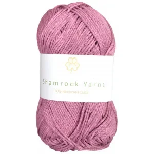 Extra rabatt Shamrock Yarns Mercerised Cotton 78 Mörk Gammelrosa
