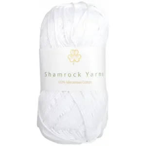 Lägg i varukorgen Shamrock Yarns Mercerised Cotton 02 Vit