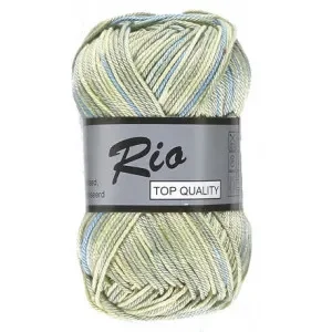 Säker betalning Lammy Rio Garn Print 626 Gul/Grön/Blå 50 gram